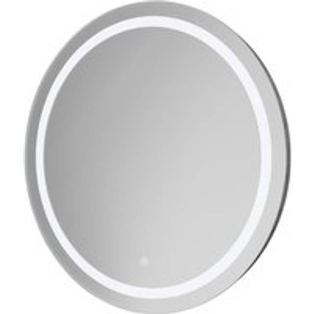 Wholesale Domestic Canyata Round Illuminated Dimmable LED Mirror with Demister and Touch Sensor | White | Aluminium/Glass | 600mm