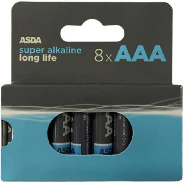 ASDA Super Alkaline Long Life AAA 8 Pack