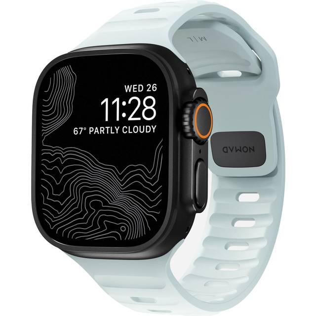 Nomad Apple Watch Ultra 49mm 1st Gen Armband - Sport Band Icy Blue Glow - Limited edition