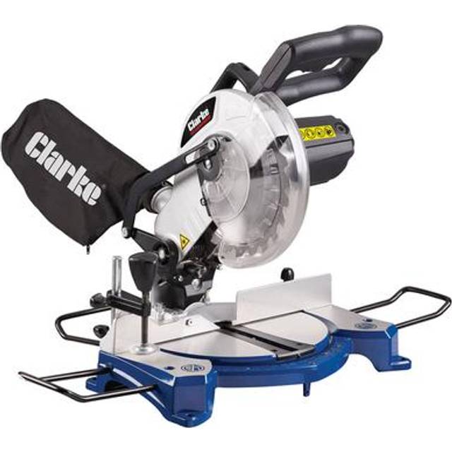 Clarke Mitre Saw Laser Guide 1500w 210mm Compound Cutting Bench Saw 230v Cms210b