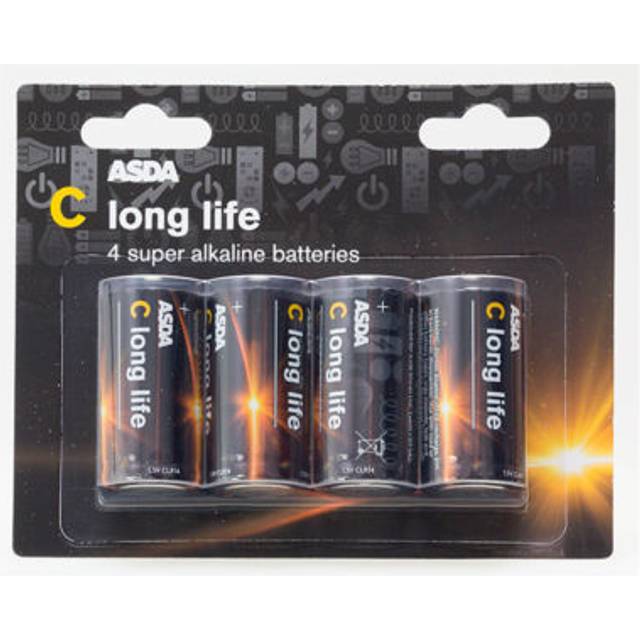 ASDA Long Life Super Alkaline  C Batteries