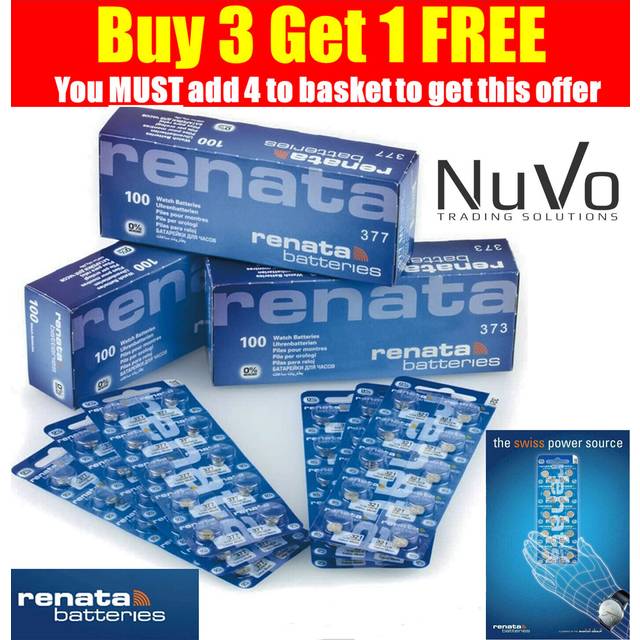 Renata watch batteries - 371 377 379 364 cr 2032 2025 battery