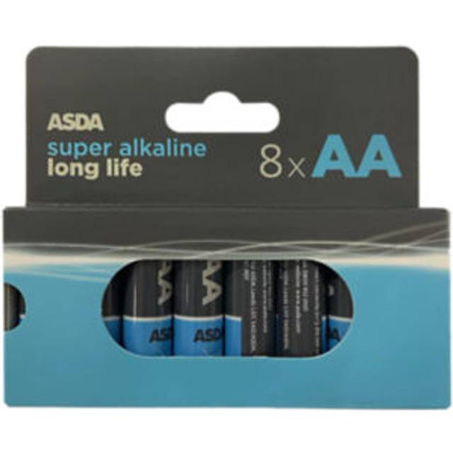 ASDA Super Alkaline Long Life AA 8 Pack