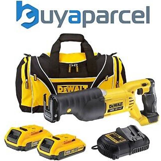 Dewalt DCS380D2 18v XR Reciprocating Sabre Saw Li-ion + 2 x 2.0ah Charger + Bag