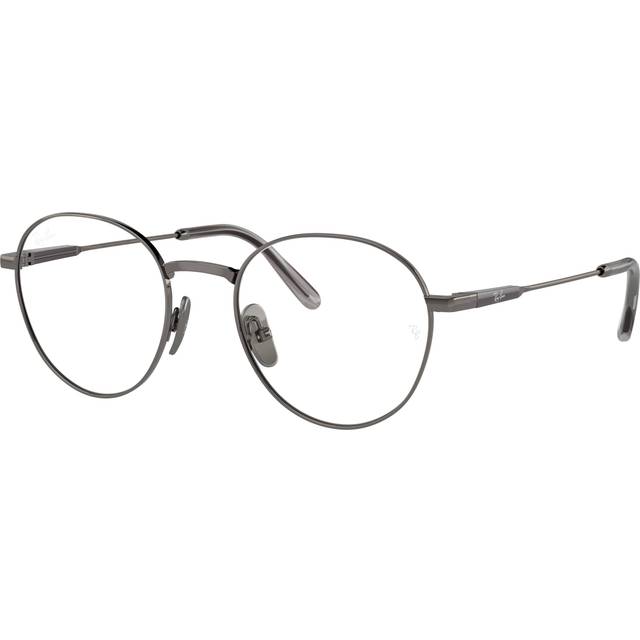 Ray - Ban Unisex RX8782 DAVID TITANIUM 1000 Optical frames Titanium Grey Transparent Pantos Normal
