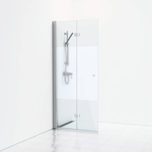 SVEDBERGS Duschdörr Skoga vikbar blank (Bredd: 66 cm Typ: Halvfrostat glas)