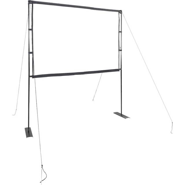 vidaXL Projection Screen with Stands 100 Inch 4:3 - White