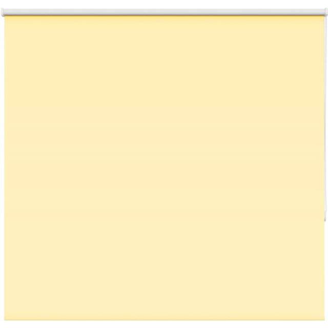 vidaXL Roller Blind Blackout Yellow 145x130 cm Fabric Width 141.6 cm Polyester