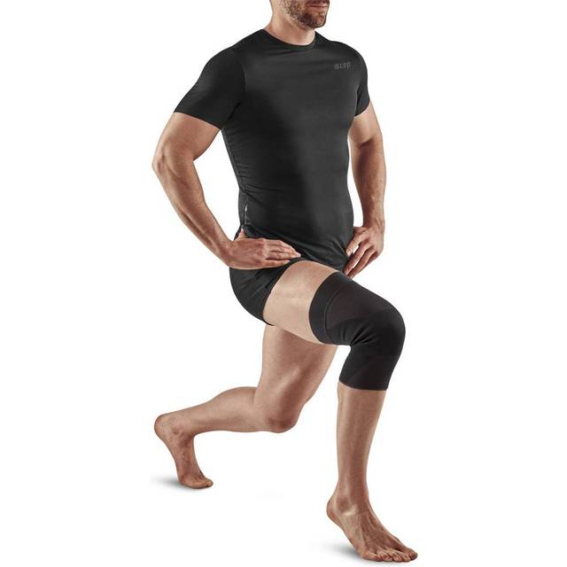 CEP Mid Support Knäskydd Stl. XS Unisex Svart - Optimal stöd för löpning och träning, perfekt för alla aktiviteter