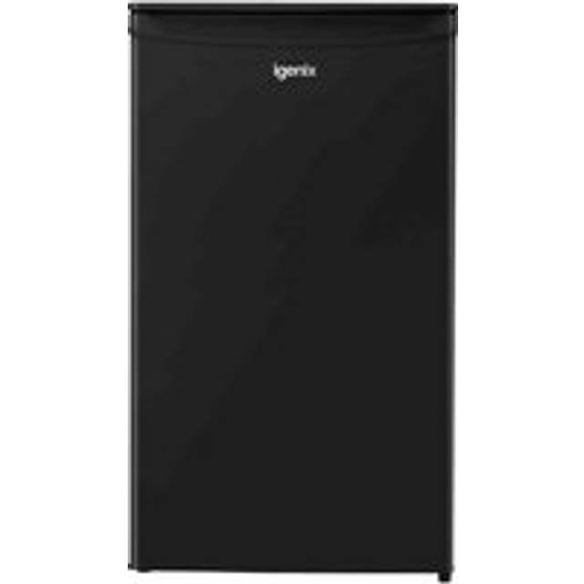 IGUL048B Freestanding Under Counter Larder Fridge, 92 Litre Capacity, 2 Adjustable Safety Glass Shelves, Reversible Door, 48 cm Wide, Black - Igenix