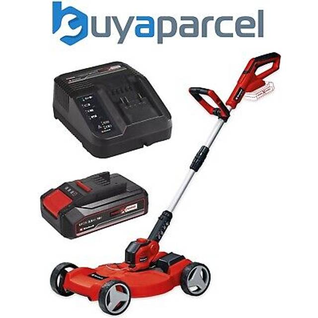 18v Cordless 3 in 1 Mower & Strimmer Deck 28cm ge-ct 18/28 + 2.5AH Kit - Einhell