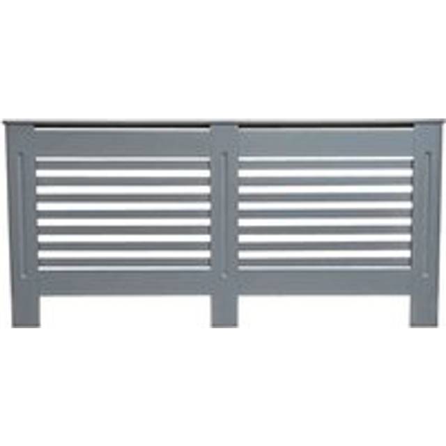 Jack Stonehouse Matt Grey Horizonal Line Radiator Cover Large - 19 x 152 x 81cm