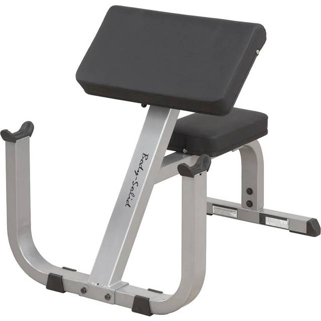Curlbänk Maxvikt 450kg Silver/Svart (GPCB329) - Body Solid
