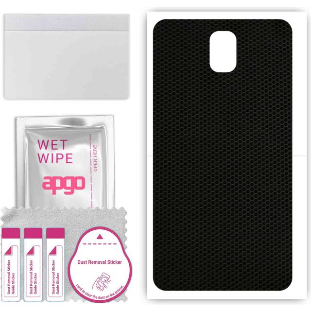 apgo Protective Skin Sticker for the back compatible with Samsung Galaxy Note 3, Wrap Film, Foil, Vinyl - Pattern Matrix