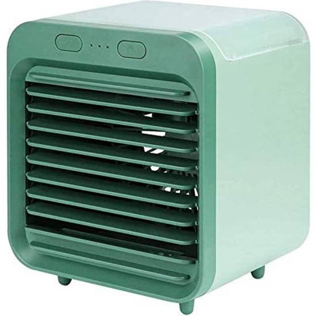 Portable Water Cooled Air Conditioner Desktop Evaporative Air Cooler Fan with Icebox Spray Humidifier for Home Office