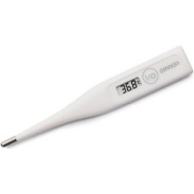 OMRON Eco Temp Basic digital febertermometer för oral, armhålan (axillär) och rektal användning - exakta avläsningar, lätt att rengöra och vattenresistent. Idealisk för vuxna, barn och spädbarn