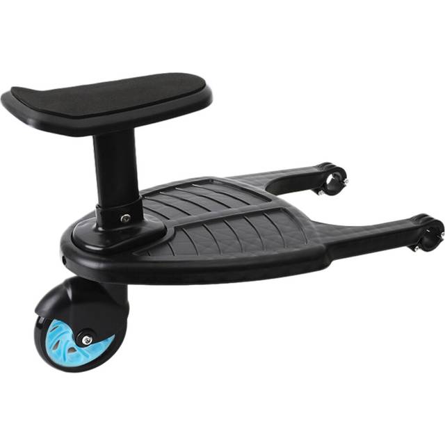 Baby Stroller Wheeled Board Kids Wheel Board Stroller Step Stand Ride on Boards Plate Detachable Seat Blue
