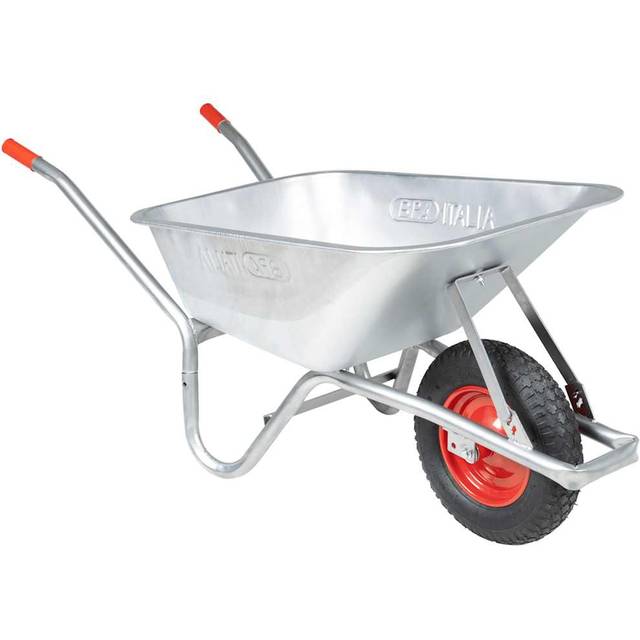 vidaXL Wheelbarrow 90 L 150 kg Galvanised Steel and Plastic