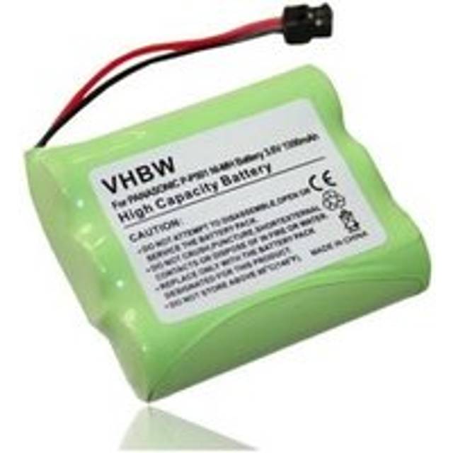 Vhbw - Battery compatible with Toshiba TRB-8000 Wireless Landline Phone (1300 mAh, 3.6 v, NiMH)