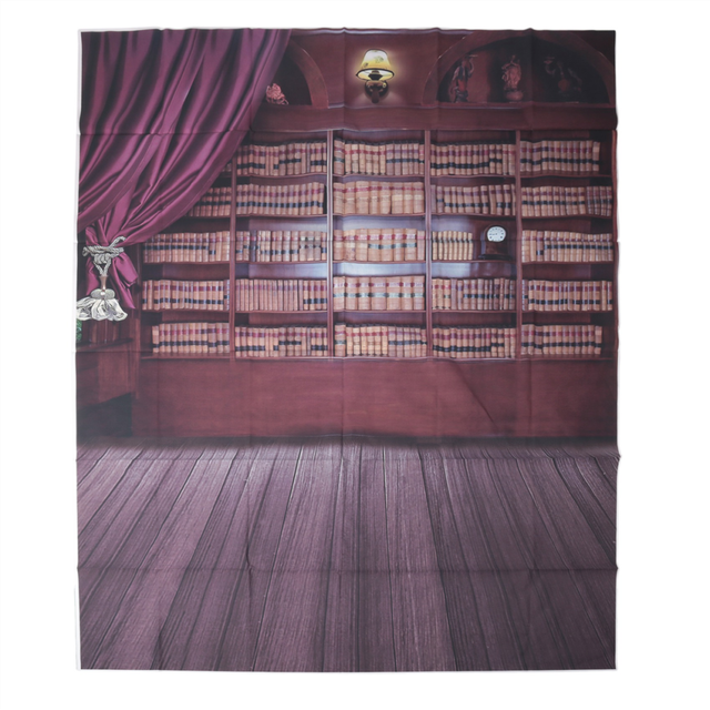Vintage Library Floor Photography Backdrops Photo Props