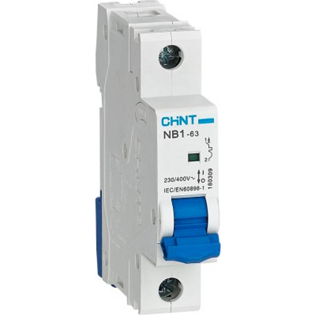 Chint NB1-63CH1P02 MCB 1 Pole 2 Amp C Type 10kA