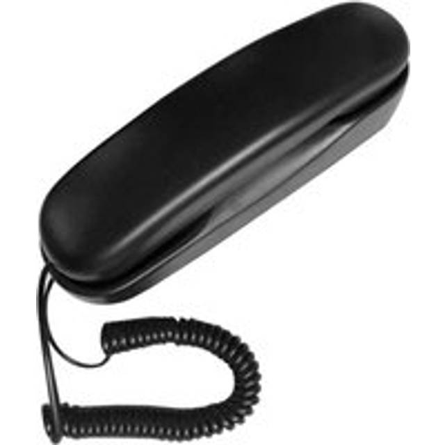 Wired Wall Phone, Hotel Small Suitable for Home/Bathroom/School/Office Fixed Black