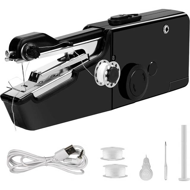 moresk-USB Electric Handheld Sewing Machine Kit, for Curtain Leather