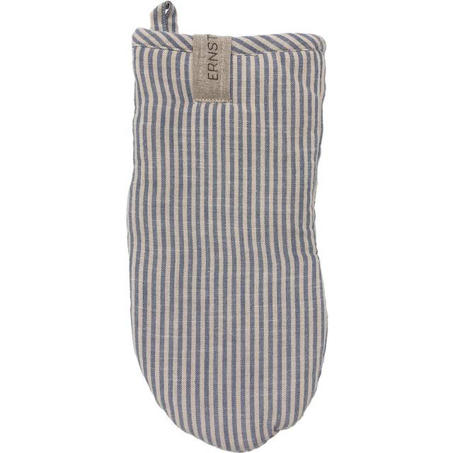 ERNST Ernst oven mitt striped Blue-beige