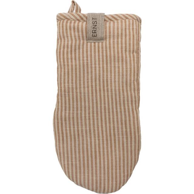 ERNST Ernst oven mitt striped Kola-beige