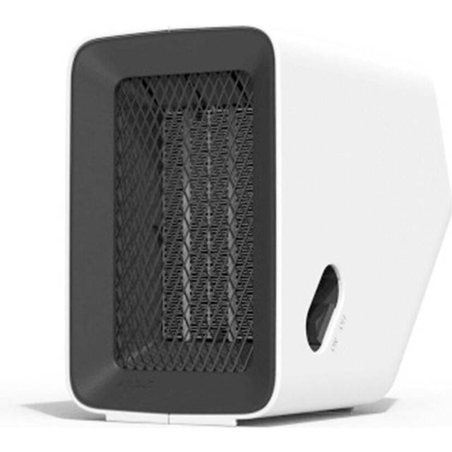 (White) 500W Portable Mini PTC Ceramic Heater - 50Ã Angle Warm Air Blower for Home/Office