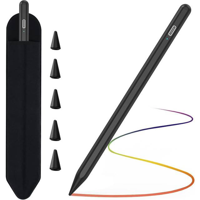 Stylus Pen for Apple iPad (2018-2024), 2nd Generation Pencil with Tilting Detection & High Precision, Compatible iPad 6th~10th Gen iPad Pro