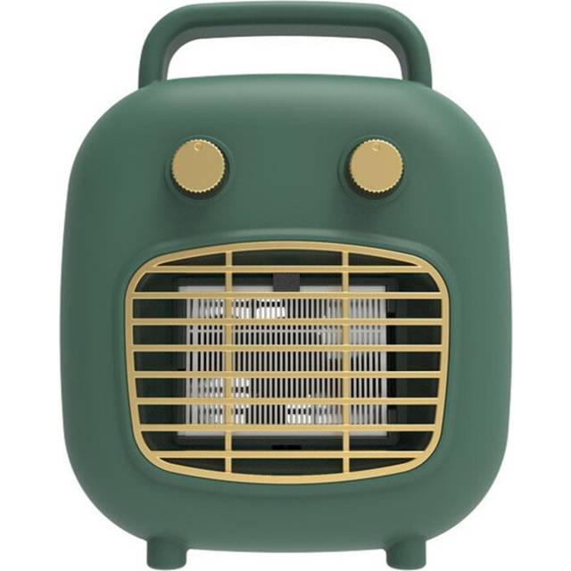 (Green, EU) 800W PTC Ceramic Space Heater with Human Sensor, Low Noise, Fast Heating, Tip-Over & Overheat Protection, 3 Adjustable Gears for Indoor Us