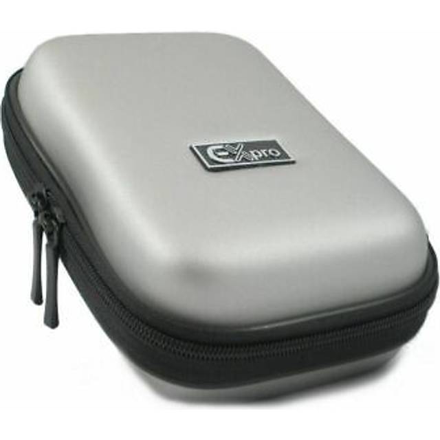 Ex-Pro ® MEDIUM Silver Hard Clam Digital Camera Case Bag