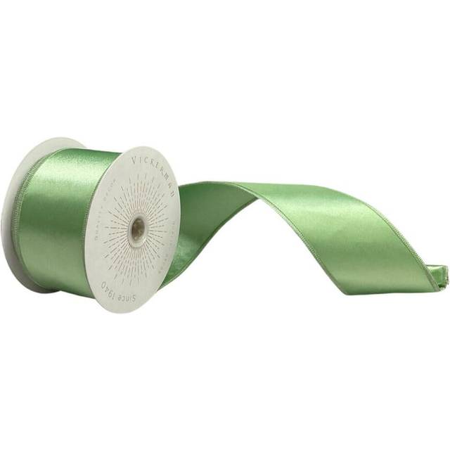Vickerman QTX240944 2.5 in. x 10 Yards Sea Foam Satin Ribbon