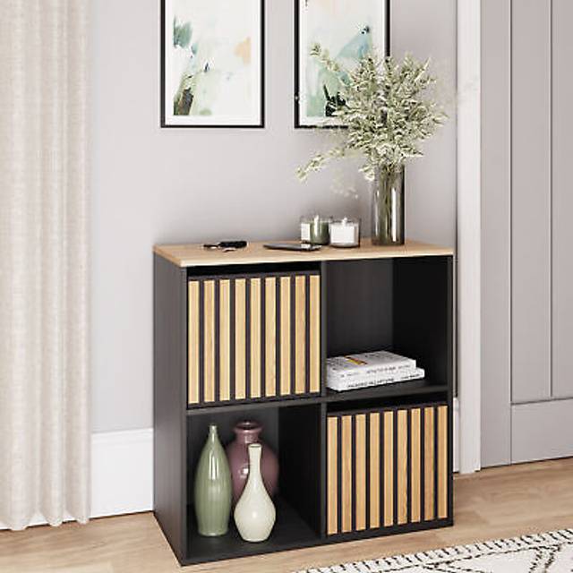 GFW Kube 2X2 Shelf Storage Cube Black