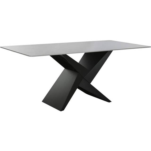 Dining Table Home ESPRIT Black Metal Ceramic 180 x 90 x 75 cm