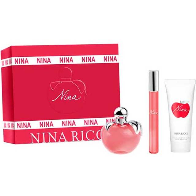 Nina Ricci Nina Gift Set 50ml EDT Spray + 75ml Body Lotion + 10ml EDT Rollerball (50ml)