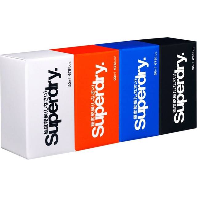 Superdry Male Cologne Set 4 x 25ml - Steel, Orange, Blue & Black