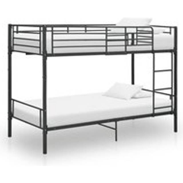 Bunk Bed Black Metal 90x200 cm - One Size