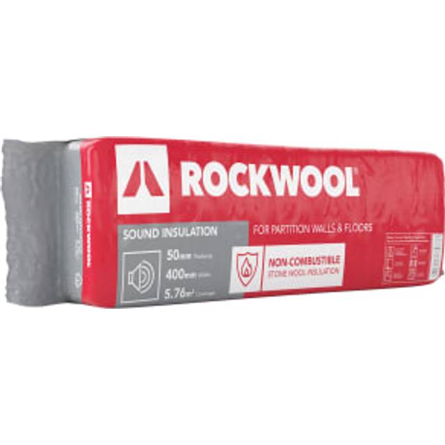 Rockwool Sound Insulation Slab - 50 x 400 x 1200mm - Green
