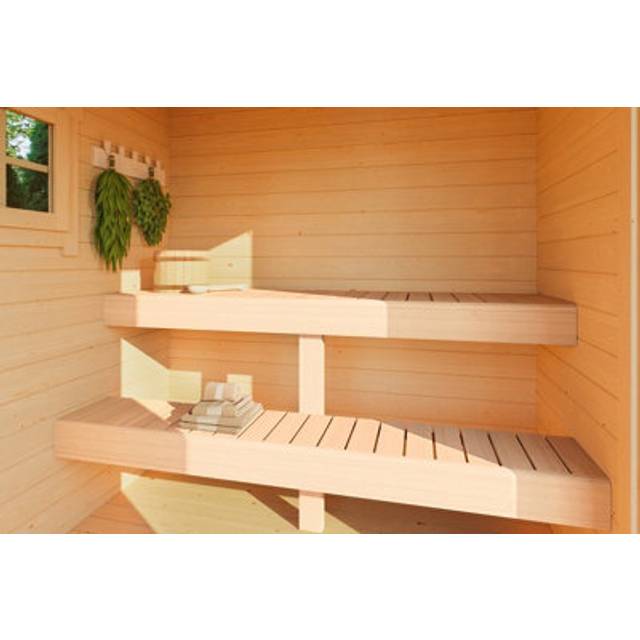 Sauna benches-Log Cabin, Wooden Garden Room, Timber Summerhouse, Home Office
