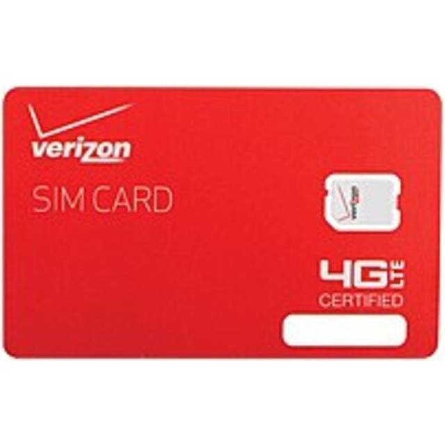 Verizon 840168090228 Nano Sim Card - LTE - iPad Air - iPad Mini - iPhone
