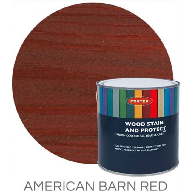 Protek Wood Stain & Protector - American Barn Red 25 Litre