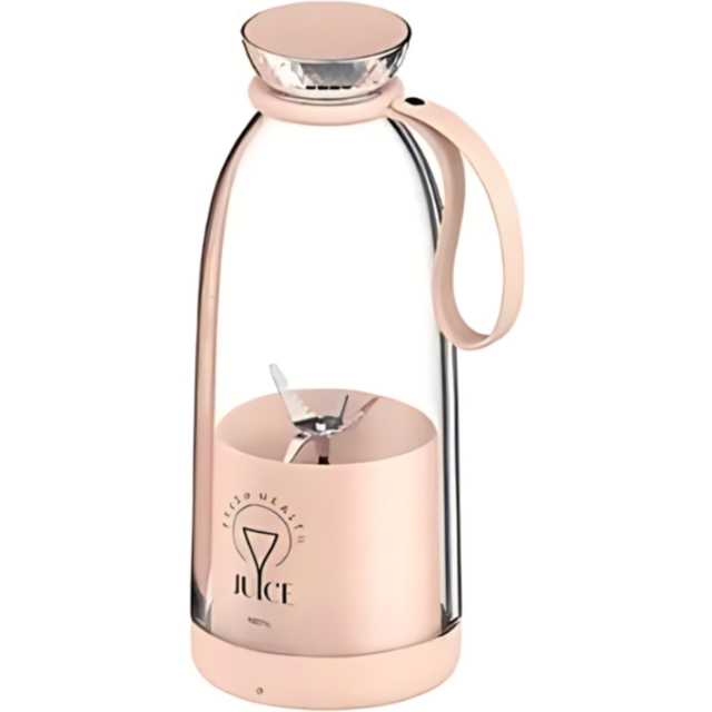 Mini Juicer Pink 500 Millilitre Portable Blender Electric Rechargeable Mixer Juicers