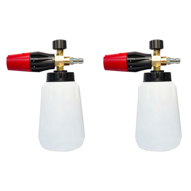 2X Pressure Washer Snow Foam Nozzle Adjustable Cannon Generator Clean Soap Wash for Interskol L