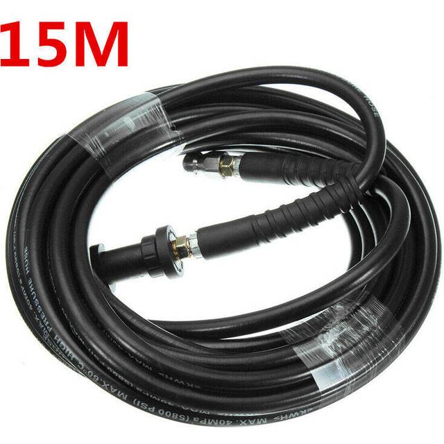 (15M) 6m to 20m Pressure Washer Sewer Drain Cleaning Hose Pipe Tube Cleaner for Karcher K