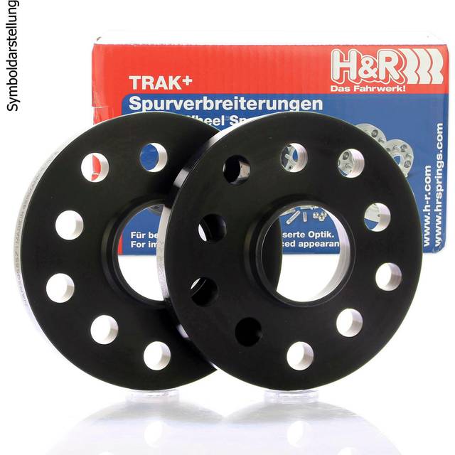 H&R B2475726 Spårviddsbreddning TRAK+® Wheel Spacers 12mm, Spårbreddning per axel: 24mm, Hålant.: 5 - svart