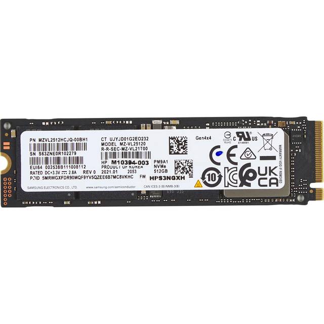 HP - SSD - 512 GB - inbyggd - M.2 2280 - PCIe 4.0 x4 (NVMe) - för EliteBook 640 G11 Notebook, 665 G11 Notebook, 830 G11 Notebook, 840 G11 Notebook