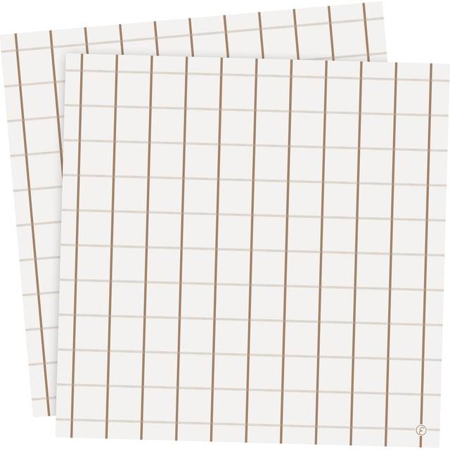 ERNST Ernst servett rutig 33x33 cm 20-pack Kola-kola - Brun