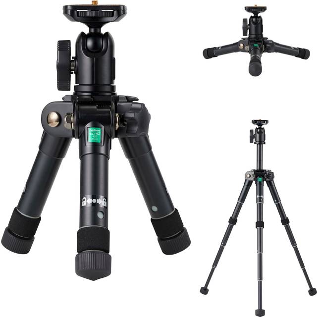 Velbon Table Mini Tripod Ultra 453 Mini AZ AMZULT453MINI Ultra Lock Leg diameter 27mm Ball Head Aluminum Legs Tabletop Tripod Table Tripod 90454 Black black